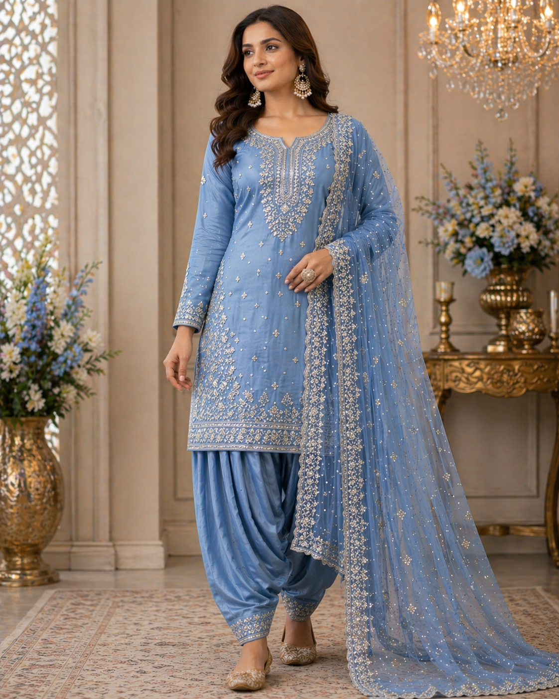 Soulmate Punjabi Suit Blue