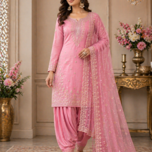 Soulmate Punjabi Suit Pink